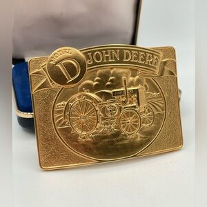 Vintage 1988 John Deere Limited Edition Belt Buckle In Box, #4454 of 6000